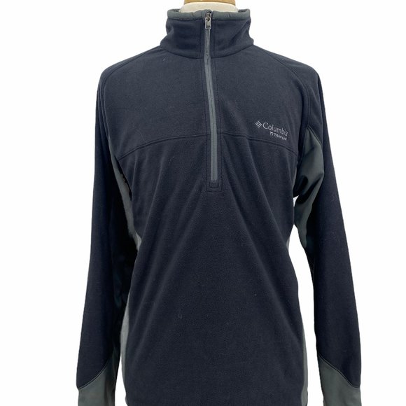 Columbia Titanium Men’s Outdoor Gray Half Zip Flee
